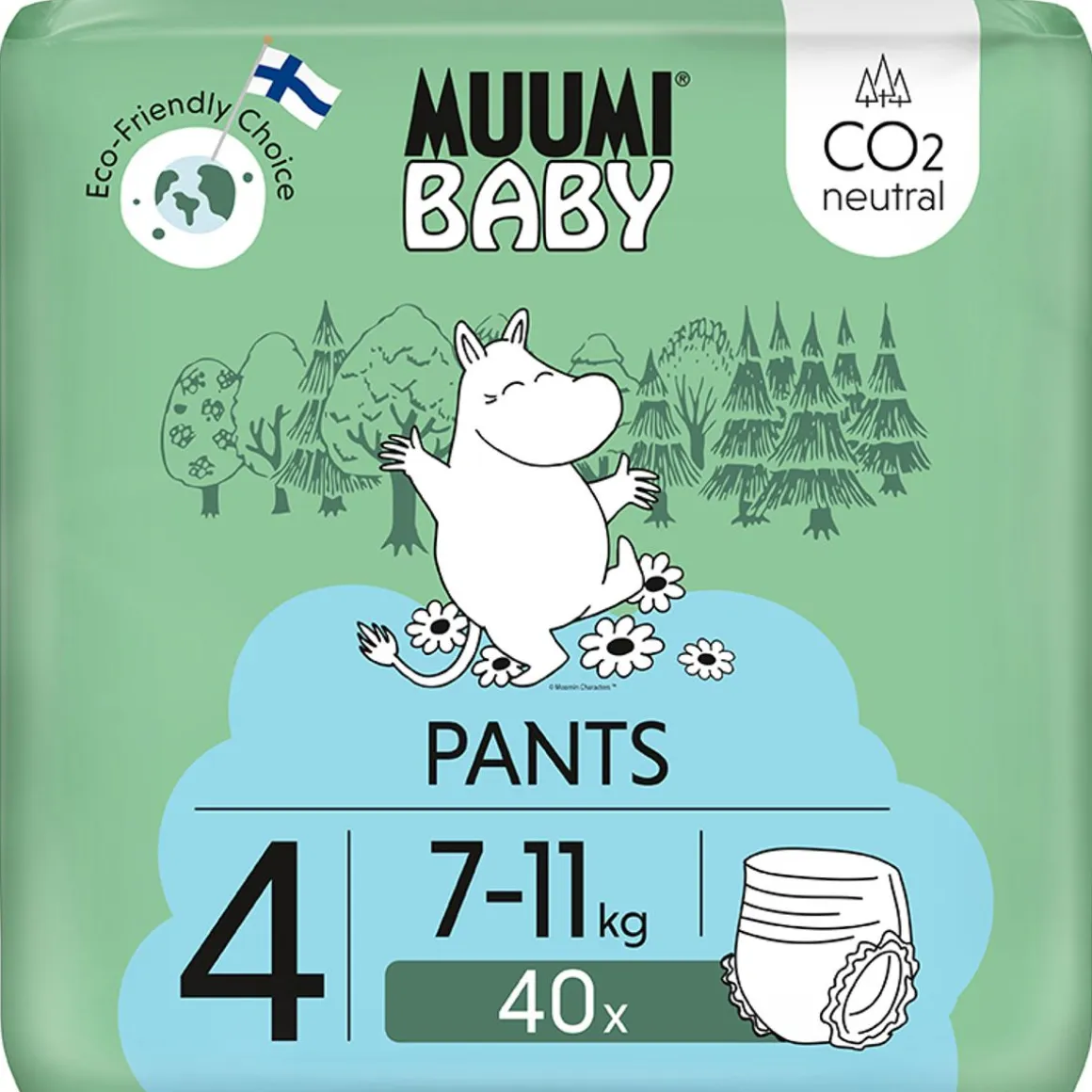 MUUMI BABY WALKERS 4 7-11KG 40 KPL