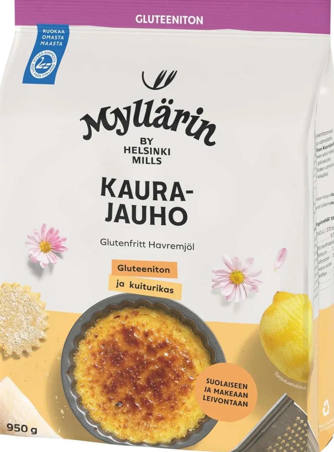 MYLLÄRIN KAURAJAUHO GLUTEENITON 950 G