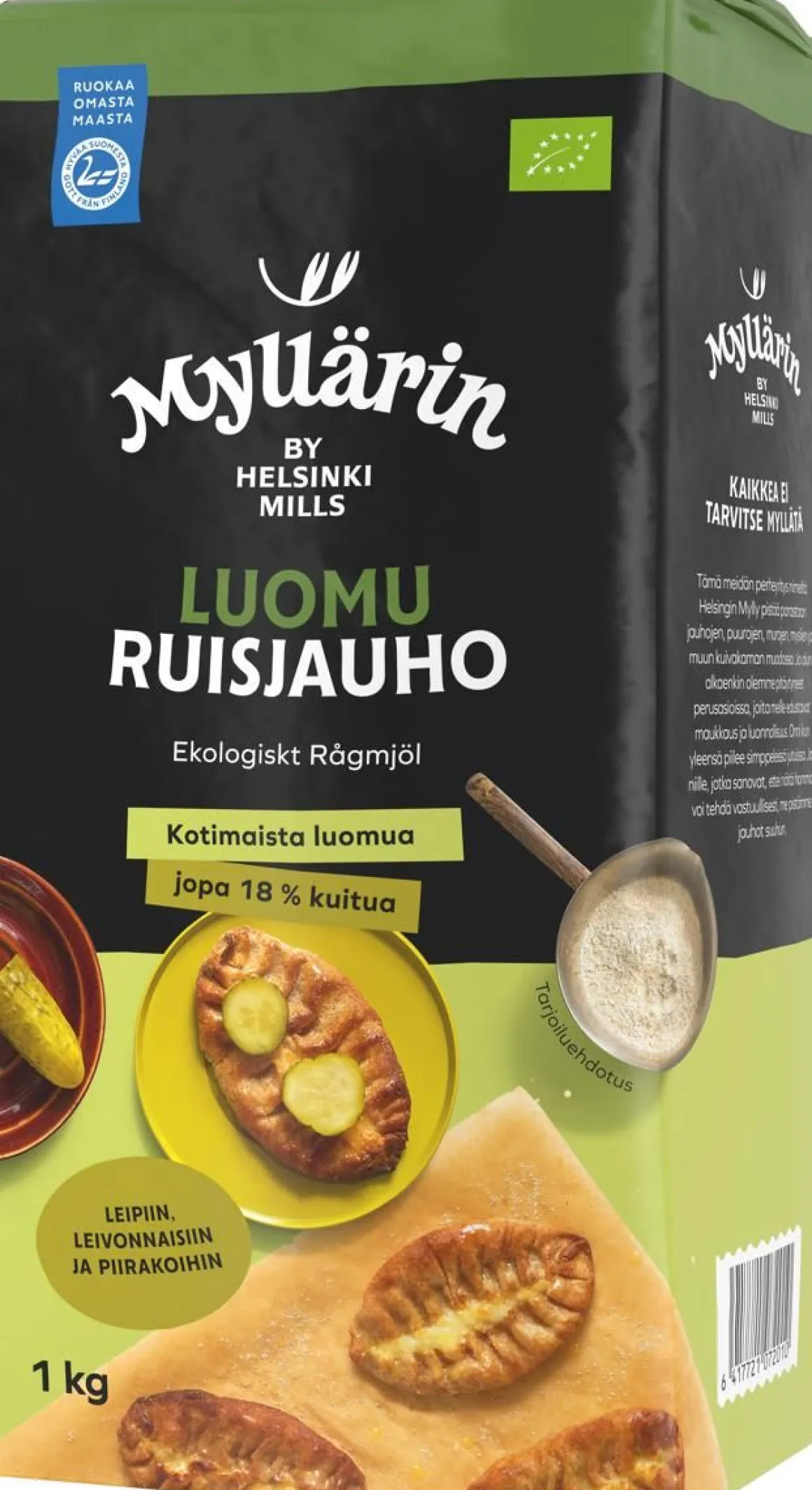MYLLÄRIN RUISJAUHO LUOMU 1 KG