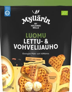 MYLLÄRIN LUOMU OHUKAIS- JA VOHVELIJAUHE 250 G
