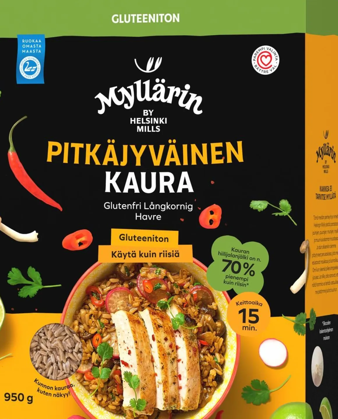 MYLLÄRIN PITKÄJYVÄINEN KAURA GLUTEENITON 950 G