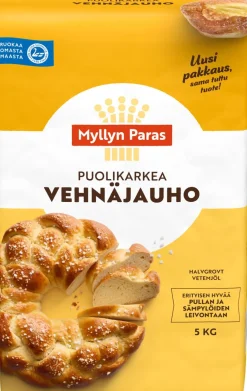 MYLLYN PARAS EMÄNNÄN PUOLIKARKEA VEHNÄJAUHO 5 KG