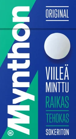 MYNTHON VIILEÄ MINTTU SOKTON KURKKUPASTILLI 35 G