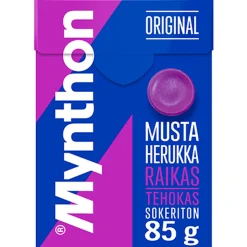 MYNTHON MUSTAHERUKKA SOKTON KURKKUPASTILLI 85 G