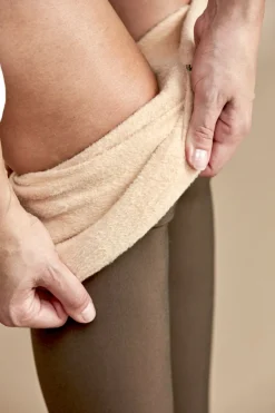 NAISTEN SUKKAHOUSU, FLEECE VUORI, , KOOT S-XXL, NUDE/MUSTA
