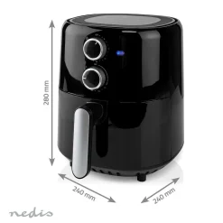 NEDIS KUUMAILMAKEITIN 3 L 1500W, AJASTIN 30MIN, MUSTA