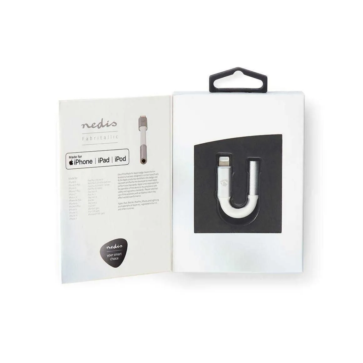 NEDIS LIGHTNING -SOVITIN 8-NASTAINEN UROS - 3,5 MM, NAARAS 0
