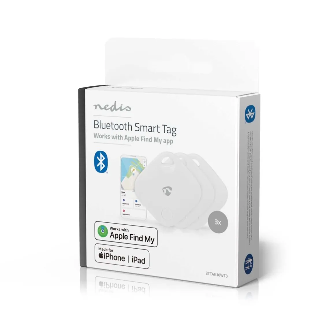 NEDIS AVAIMENPERÄPAIKANNIN | APPLE FIND MY - YHTEENSOPIVA | 3KP