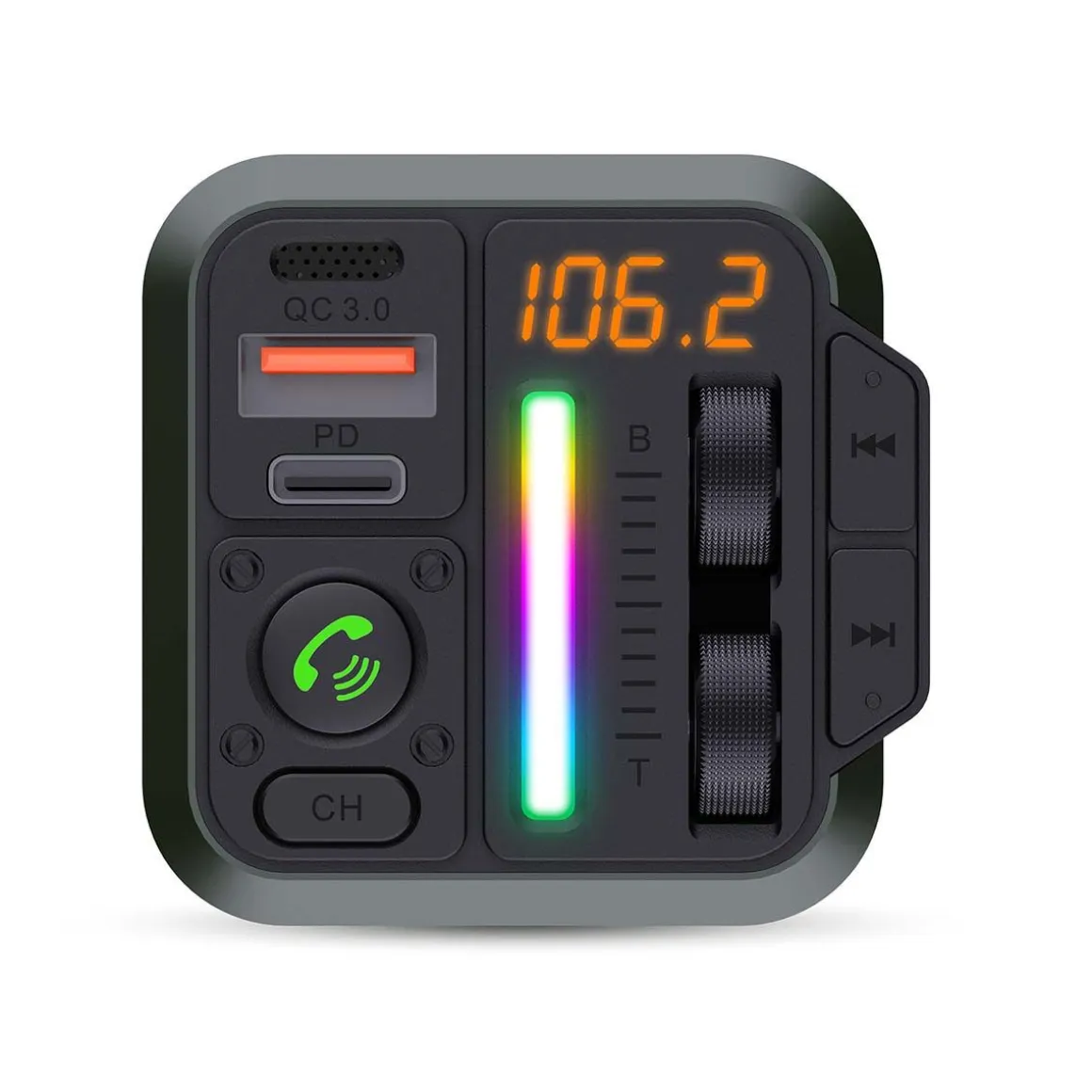 NEDIS BLUETOOTH FM-LÄHETIN CATR3024BK PD24 W PIKALATAUKSELLA
