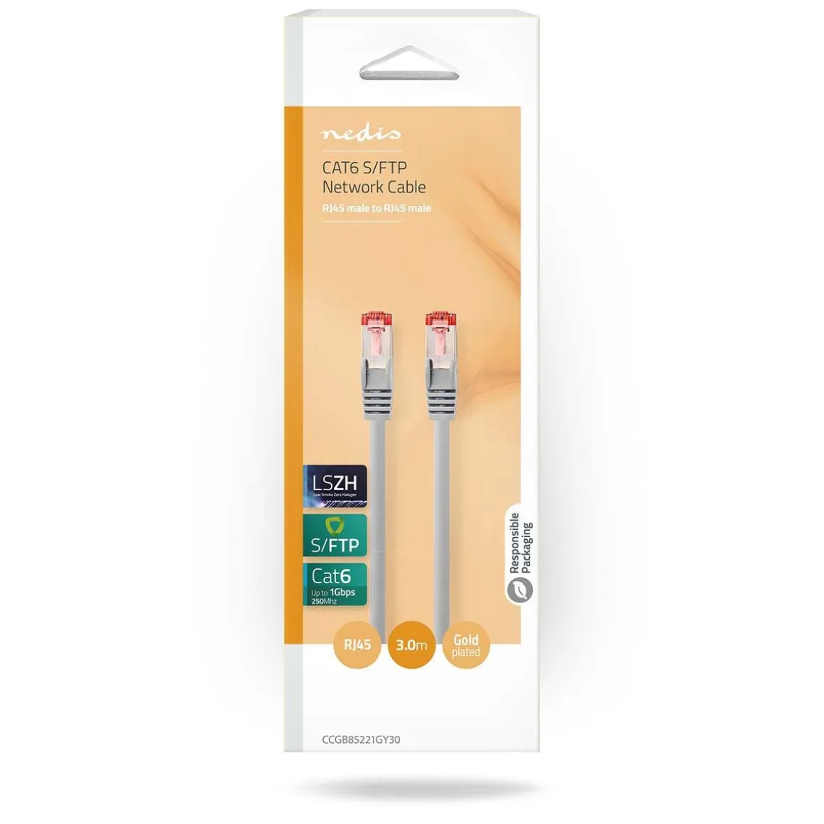 NEDIS CAT6 S / FTP VERKKOKAAPELI RJ45 (8P8C) UROS 3 M HARMAA
