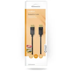 NEDIS DISPLAYPORT KAAPELI DISPLAYPORT 1.2 UROS - UROS 2 M MUSTA