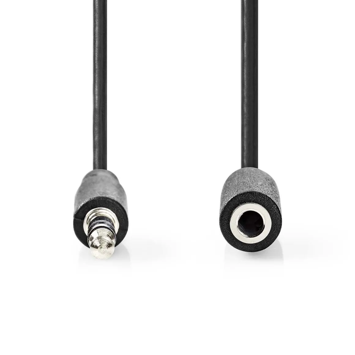 NEDIS STEREOJATKOKAAPELI 3.5 MM UROS - 3.5 MM NAARAS 3 M MUSTA