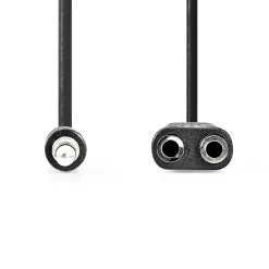 NEDIS STEREOÄÄNIKAAPELI 3.5 MM UROS - 2X 3.5 MM NAARAS 0.20 M M
