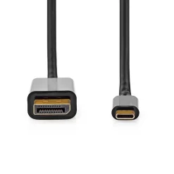 NEDIS USB-C KAAPELI USB-C UROS - DISPLAYPORT UROS 4K@60HZ 2.00
