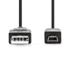 NEDIS USB 2.0 KAAPELI USB A UROS - MINI 5-PIN UROS PYÖREÄ 2 M M