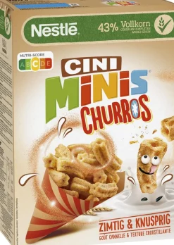 NESTLE CINI MINIS CHURROS KANELINMAKUISET TÄYSJYVÄVEHNÄ-RIISI