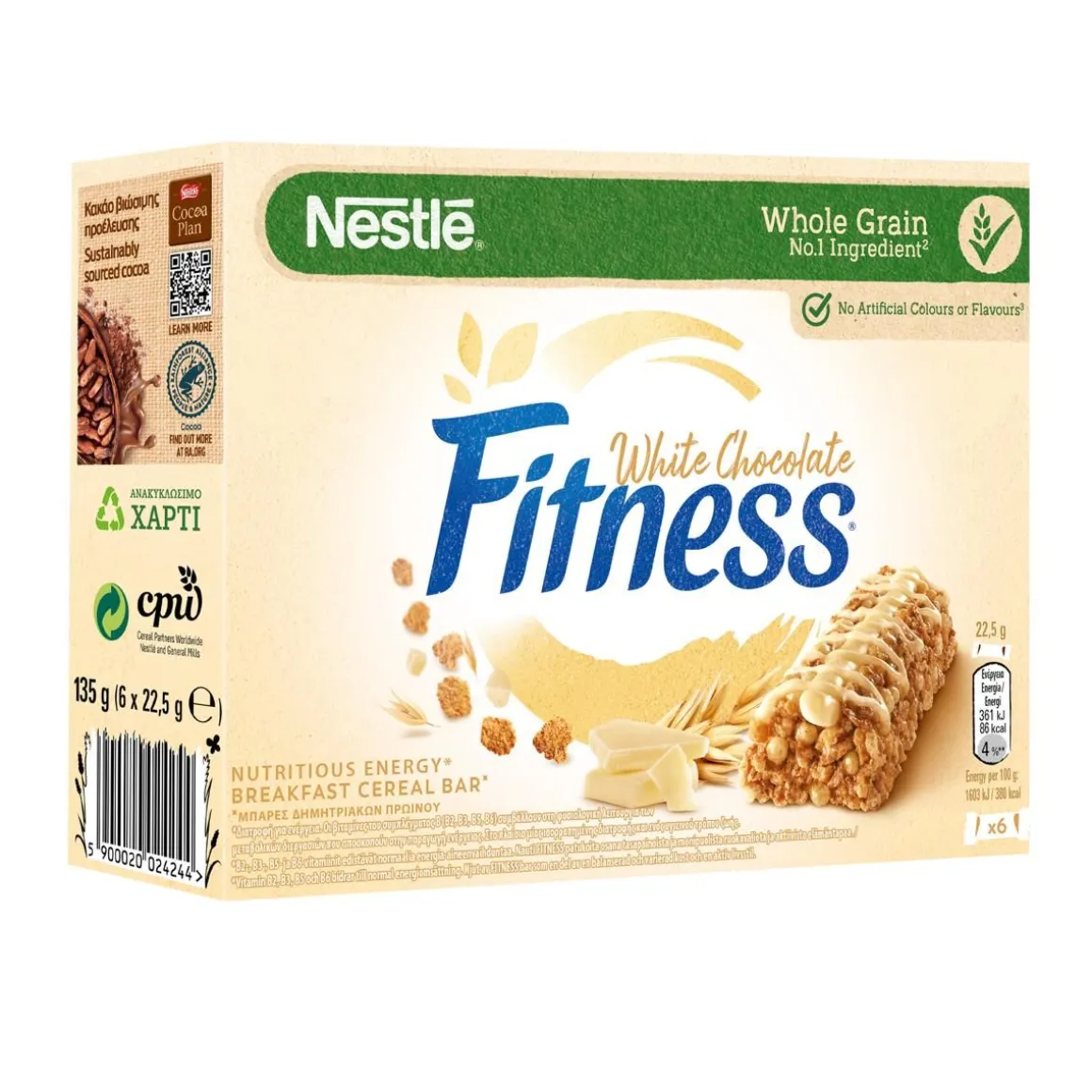 NESTLE FITNESS DELICE VILJAVÄLIPALAPATUKKA VALKOSUKLAA 6