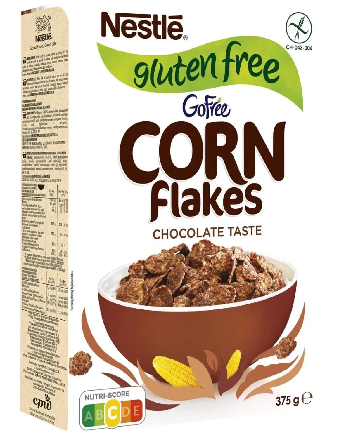 NESTLE GOFREE CHOCOLATE CORNFLAKES 375 G