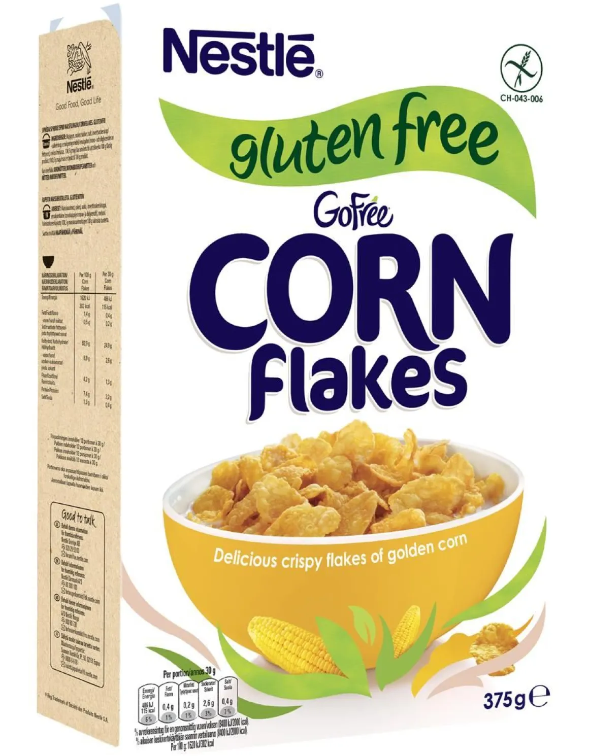 NESTLE GOFREE GLUTEENITTOMAT MAISSIHIUTALEET 375 G