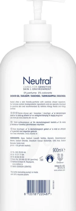 NEUTRAL SUIHKUSAIPPUA 0% 900 ML