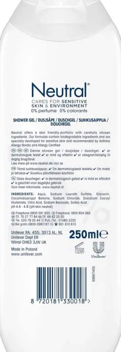 NEUTRAL SUIHKUSAIPPUA 250 ML