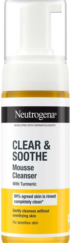 NEUTROGENA CLEAR&SOOTHE MOUSSE CLEANSER PUHDISTUSVAAHTO 150 ML