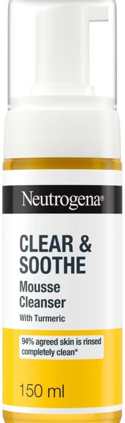 NEUTROGENA CLEAR&SOOTHE MOUSSE CLEANSER PUHDISTUSVAAHTO 150 ML