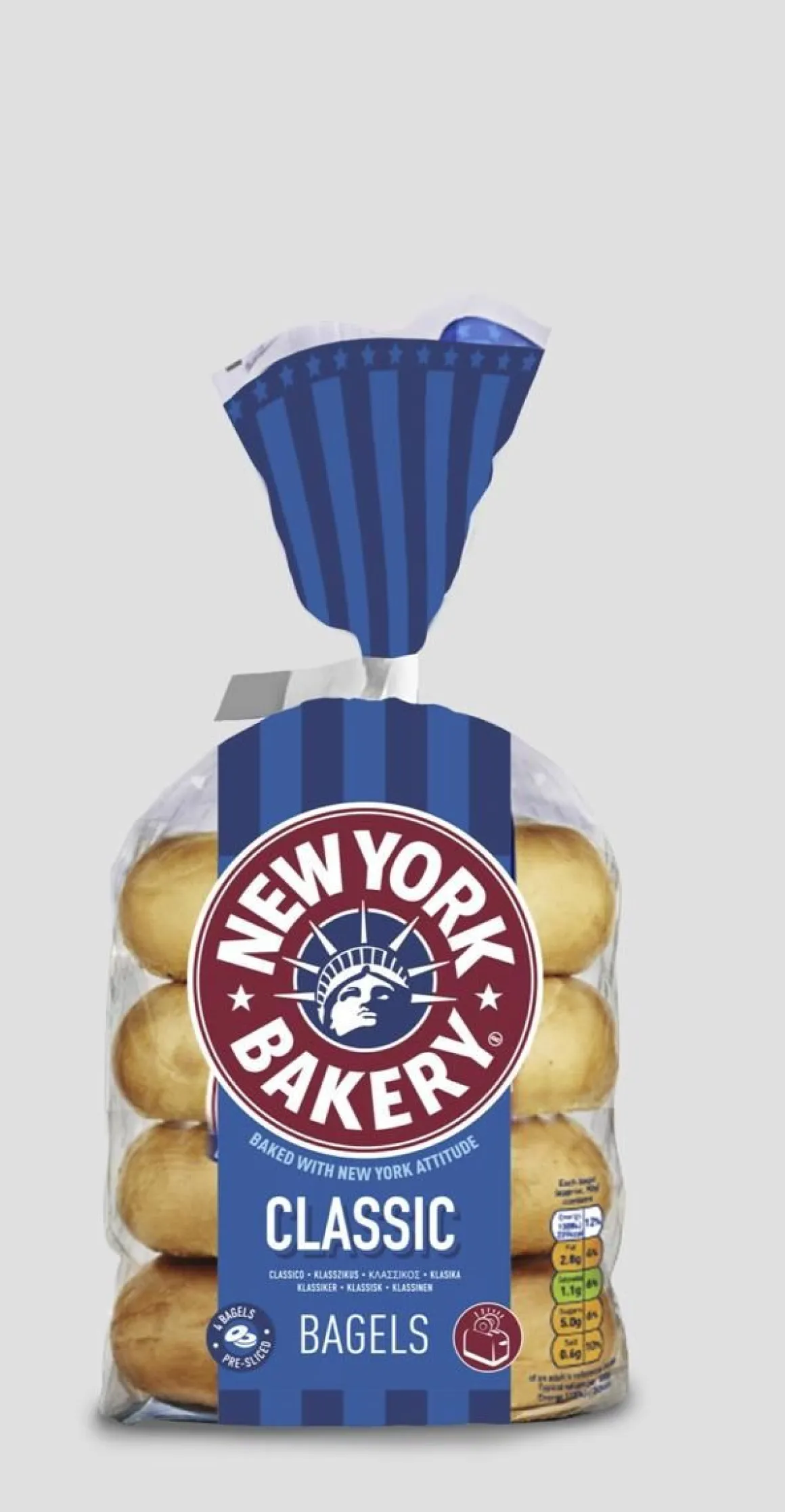 NEW YORK BAKERY CLASSIC BAGELS 4KPL 300 G