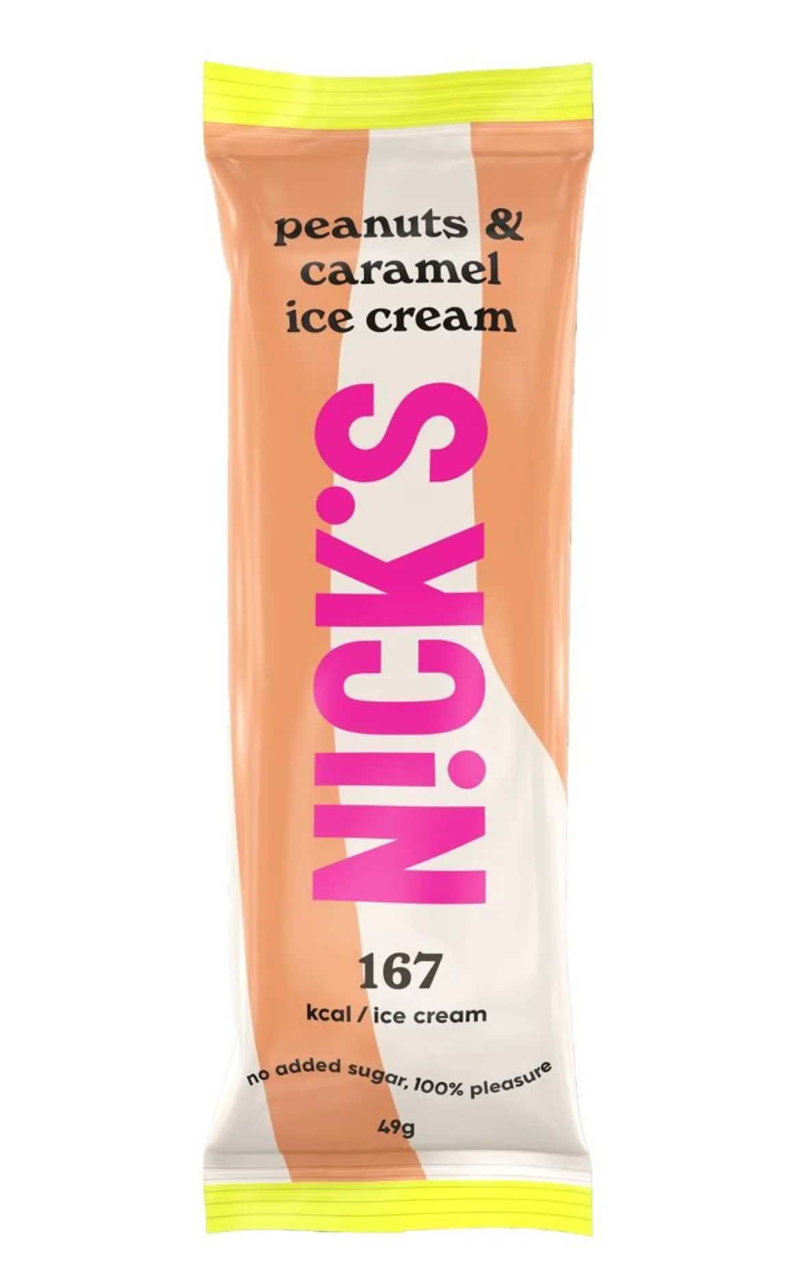 NICK'S JÄÄTELÖPATUKKA PEANUTS & CARAMEL 49 G