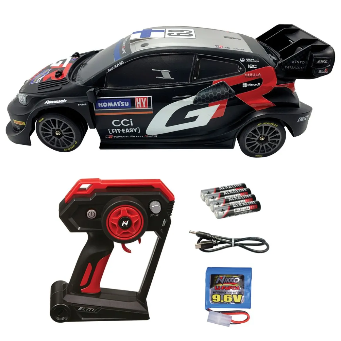 NIKKO 1:14 ELITE RALLIAUTO, TOYOTA GAZOO RACING ROVANPERÄ SWEDE