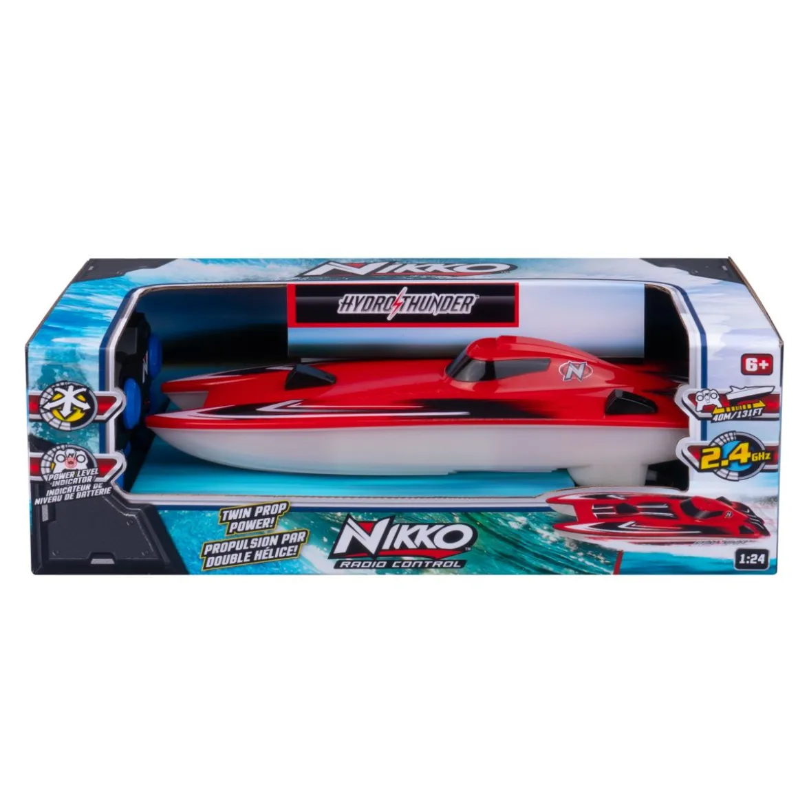 NIKKO HYDRO THUNDER RADIO-OHJATTAVA VENE ( 30CM) PUNAIN