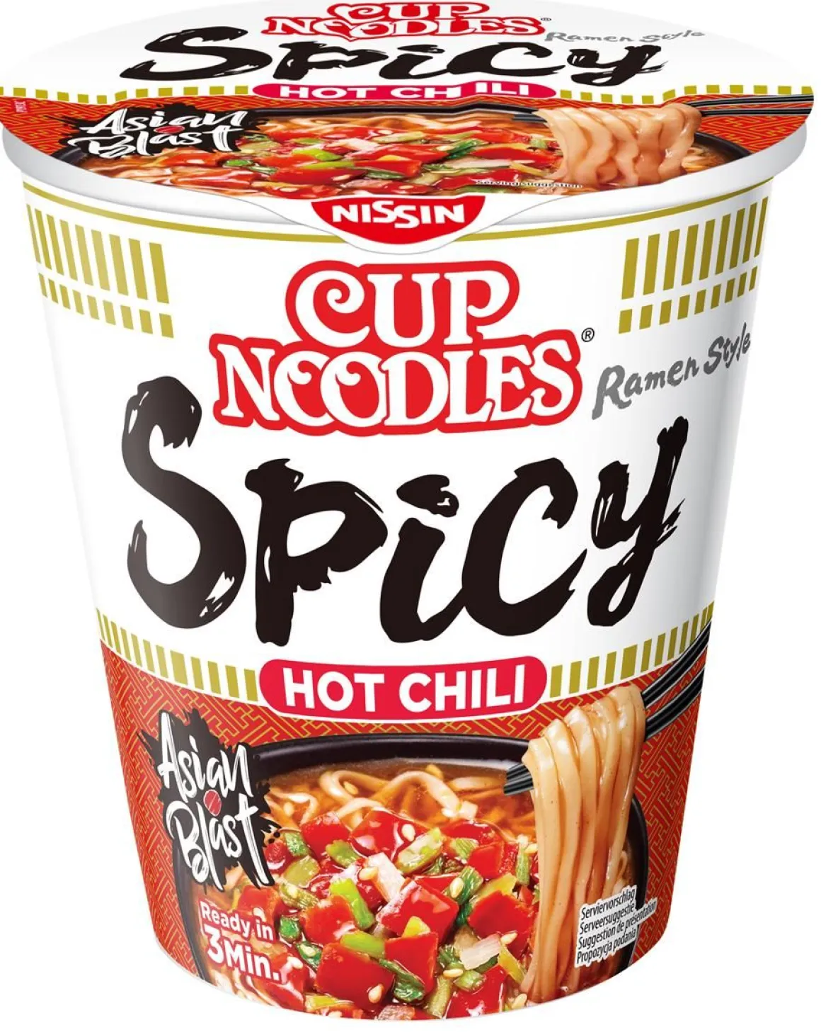 NISSIN CUP NOODLES HOT CHILI SPICY PIKANUUDELIKEITTO 66 G