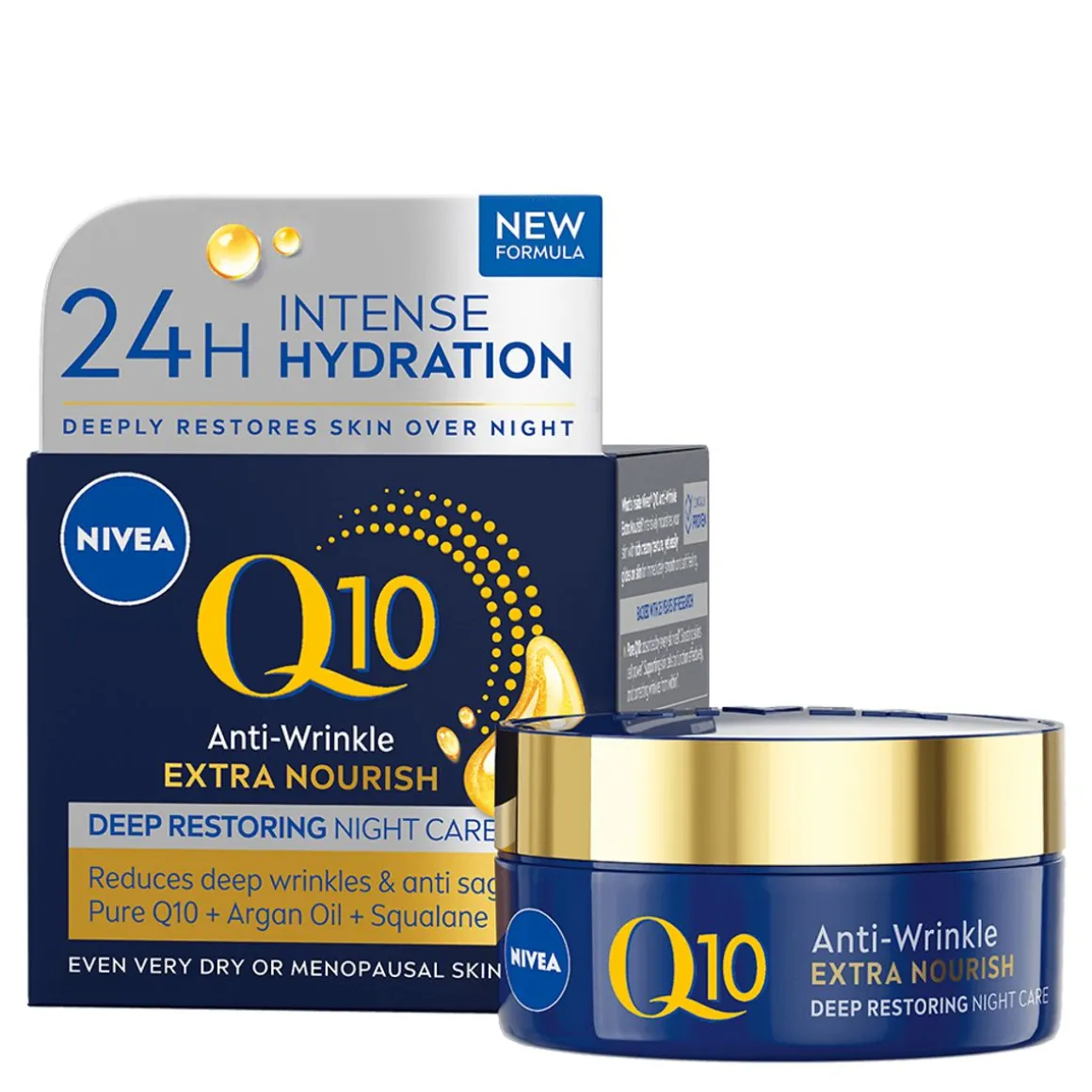 NIVEA Q10 ANTI-WRINKLE EXTRA NOURISH DEEP RESTORING NIGHT CREA 5