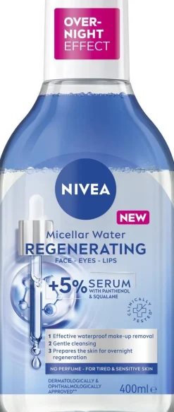 NIVEA REGENERATING MICELLAR WATER MISELLIVESI 400 ML