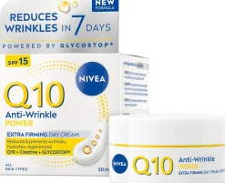 NIVEA  Q10 ANTI-WRINKLE POWER EXTRA FIRMING DAY CREAM SK15 -PÄI 5