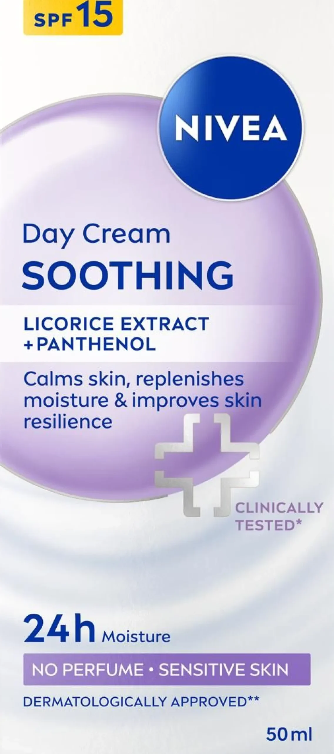 NIVEA SOOTHING DAY CREAM SK15 PÄIVÄVOIDE 50 ML