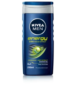 NIVEA SUIHKUSAIPPUA ENERGY FOR MEN 250 ML
