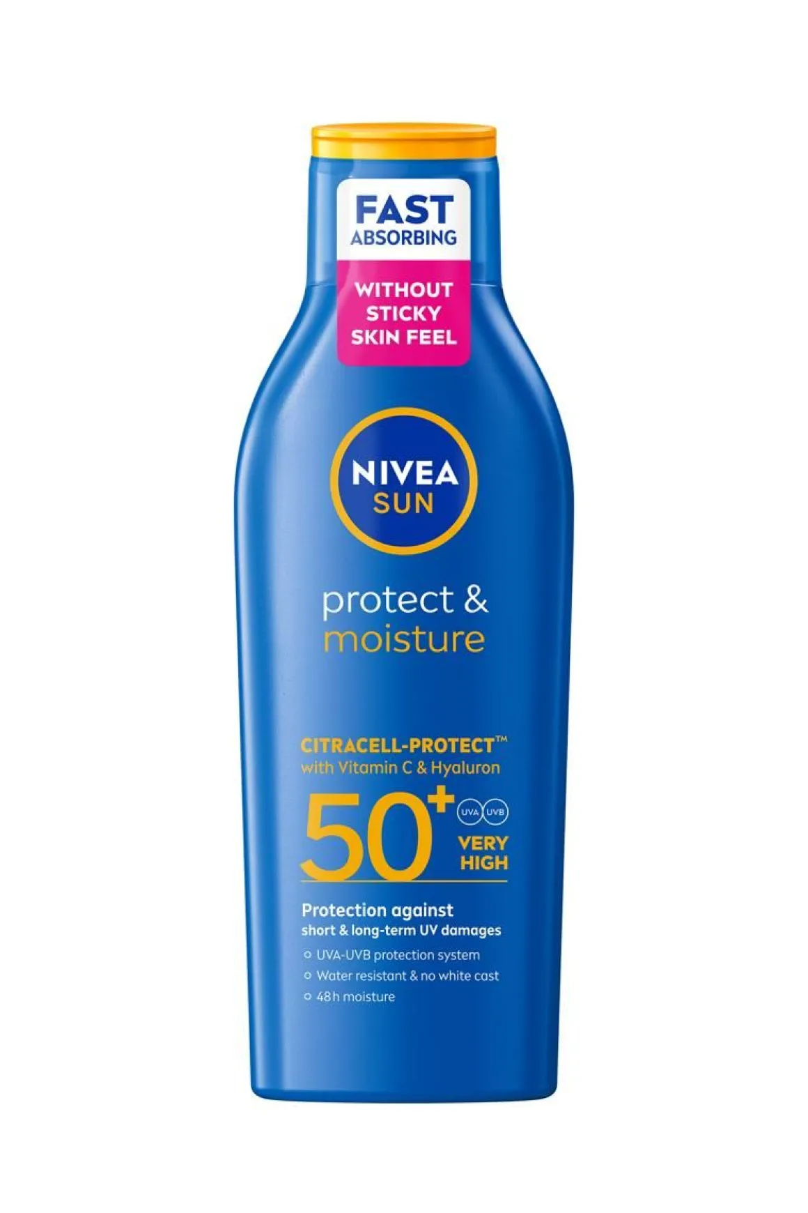 NIVEA SUN PROTECT&MOISTURE SUN LOTION SK50+ AURINKOSUOJAVOIDE 200