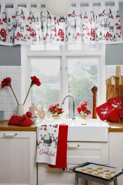 NOBLE HOUSE VERHOKAPPA ELVIN 50X250CM VALKOINEN