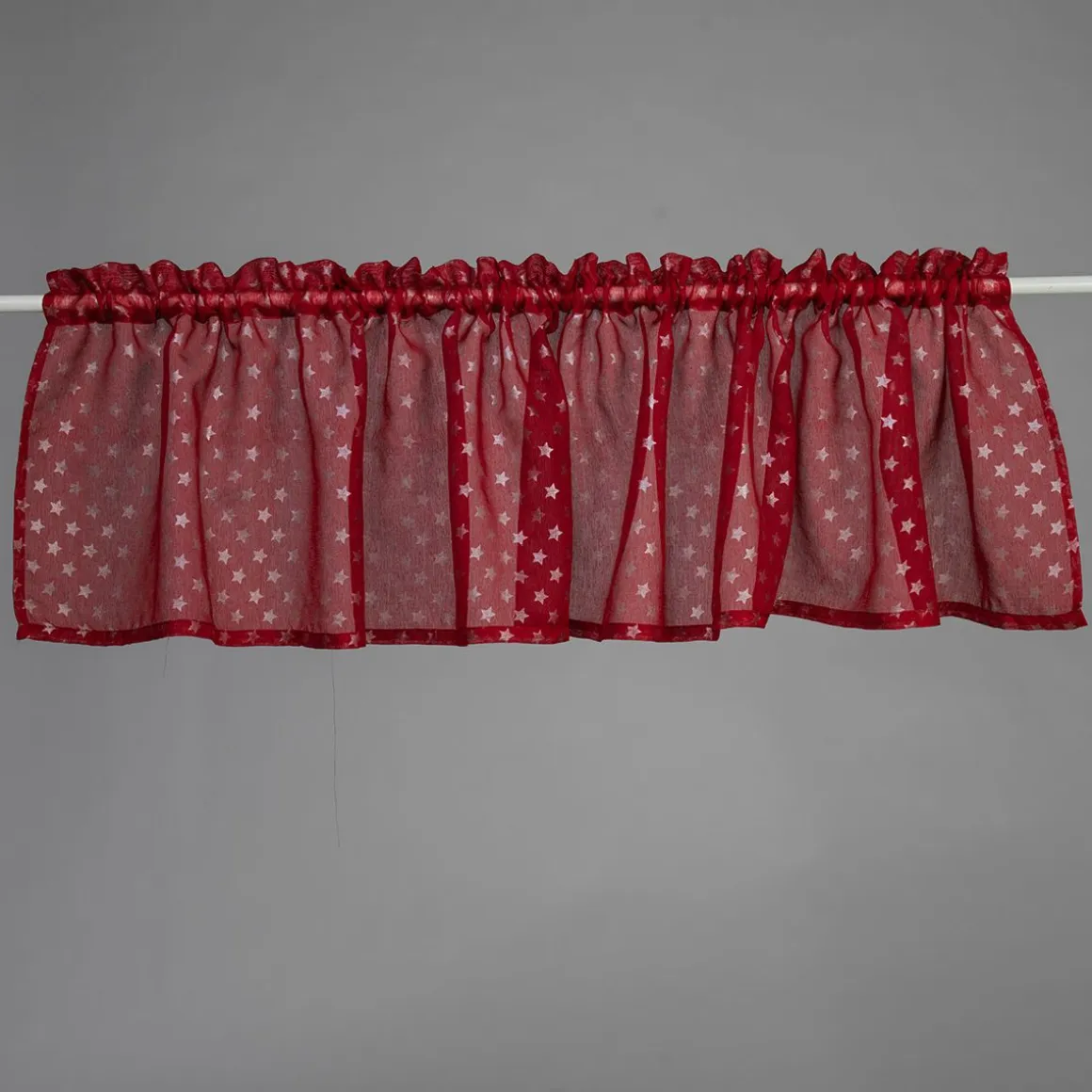 NOBLE HOUSE VERHOKAPPA STAR 45X250CM PUNAINEN