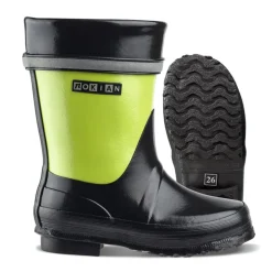 NOKIAN LASTEN KUMISAAPAS VIKLA 22 MUSTA/LIME
