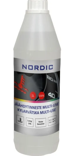 NORDIC JÄÄHDYTINNESTE LISÄYSNESTE MULTI-USE 100% 1 L