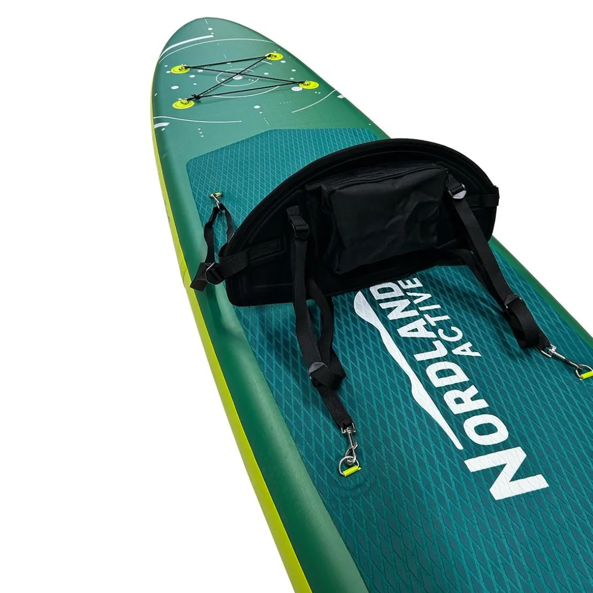 NORDLAND ACTIVE SUP-LAUTA 320X76X15CM ISTUIMELLA VIHREÄ-VALKOINEN