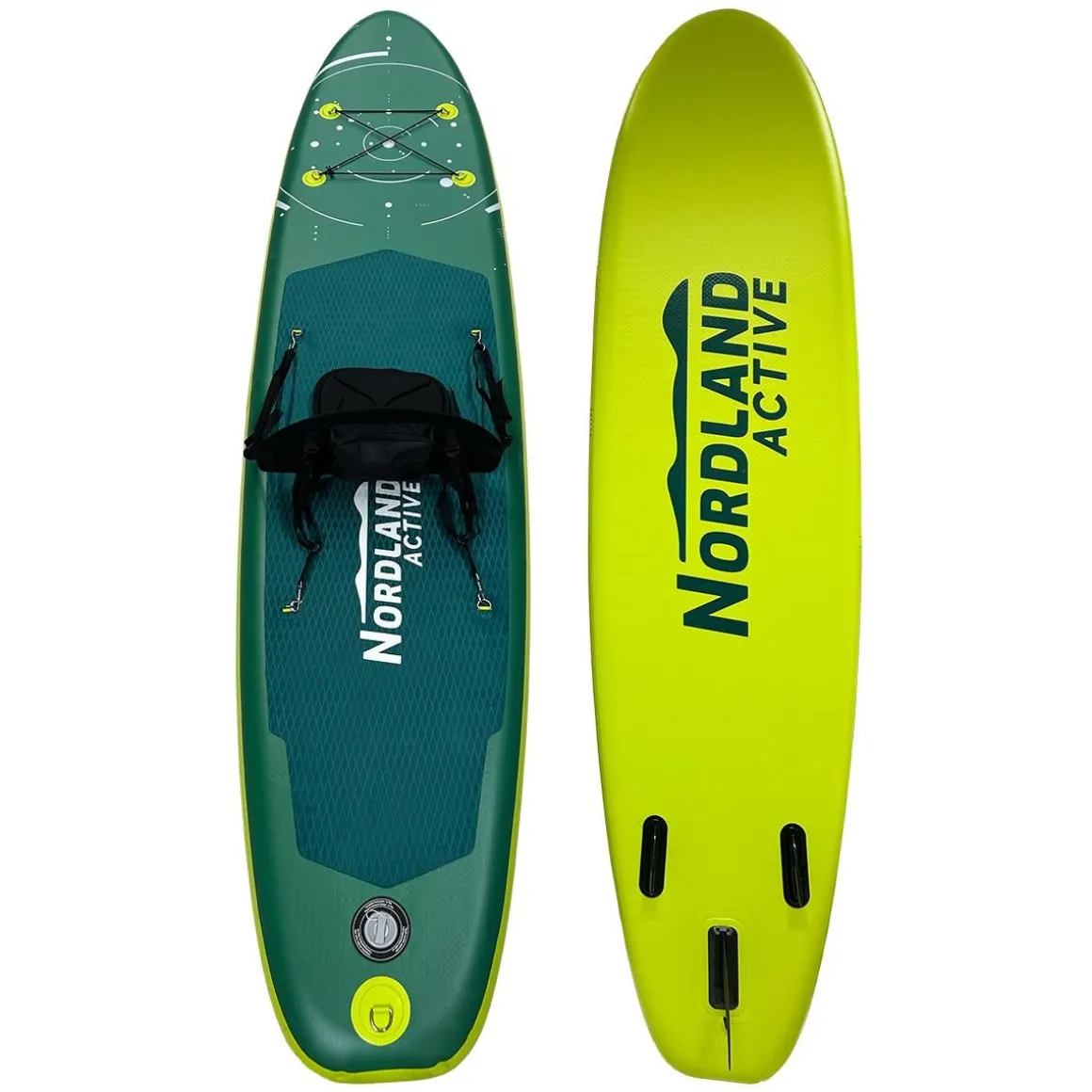 NORDLAND ACTIVE SUP-LAUTA 320X76X15CM ISTUIMELLA VIHREÄ-VALKOINEN