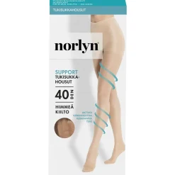 NORLYN SUPPORT 40 DEN TUKISUKKAHOUSUT, 9201 IVORY 44-48