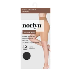 NORLYN SECOND SKIN 40 DEN BIKER SHORTSIT 40-44 MUSTA