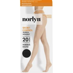 NORLYN SECRET CNTRL 20 DEN SUKKAHOUSUT, 1210 BLACK 36-40