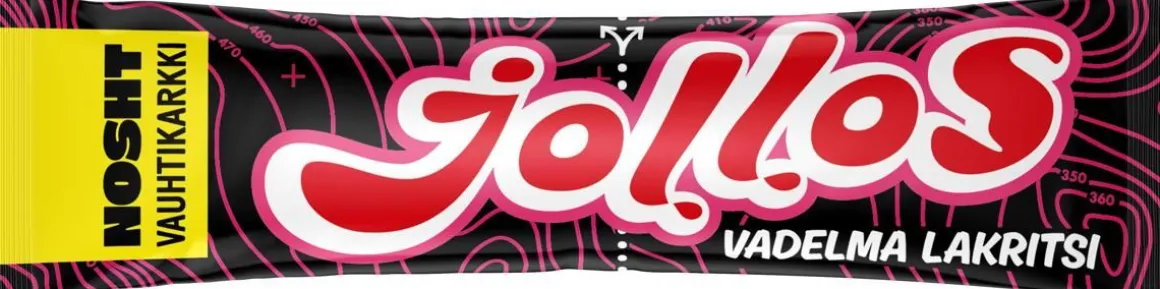NOSHT JOLLOS VAUHTIKARKKI VADELMA LAKRITSI 52 G