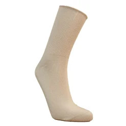 N. SAUMATON KIRISTÄMÄTÖN PUUVILLASUKKA BEIGE 40-41