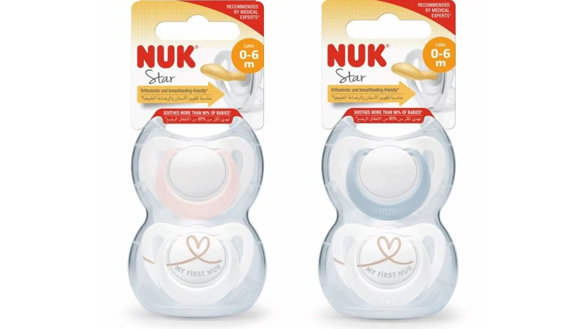 NUK HUVITUTTI STAR 6-18KK LKUMI 2 KPL 2 KPL